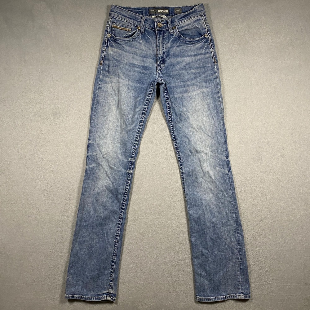 BKE Jake Bootleg Jeans Mens 30XL Blue Stretch Denim MGS15130